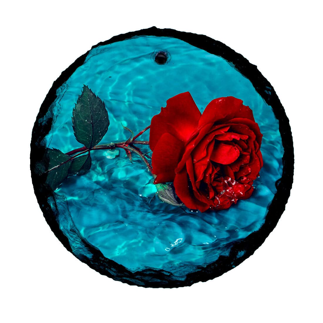 Sublimation Round Hanging Slate with Hole - Pack of 10